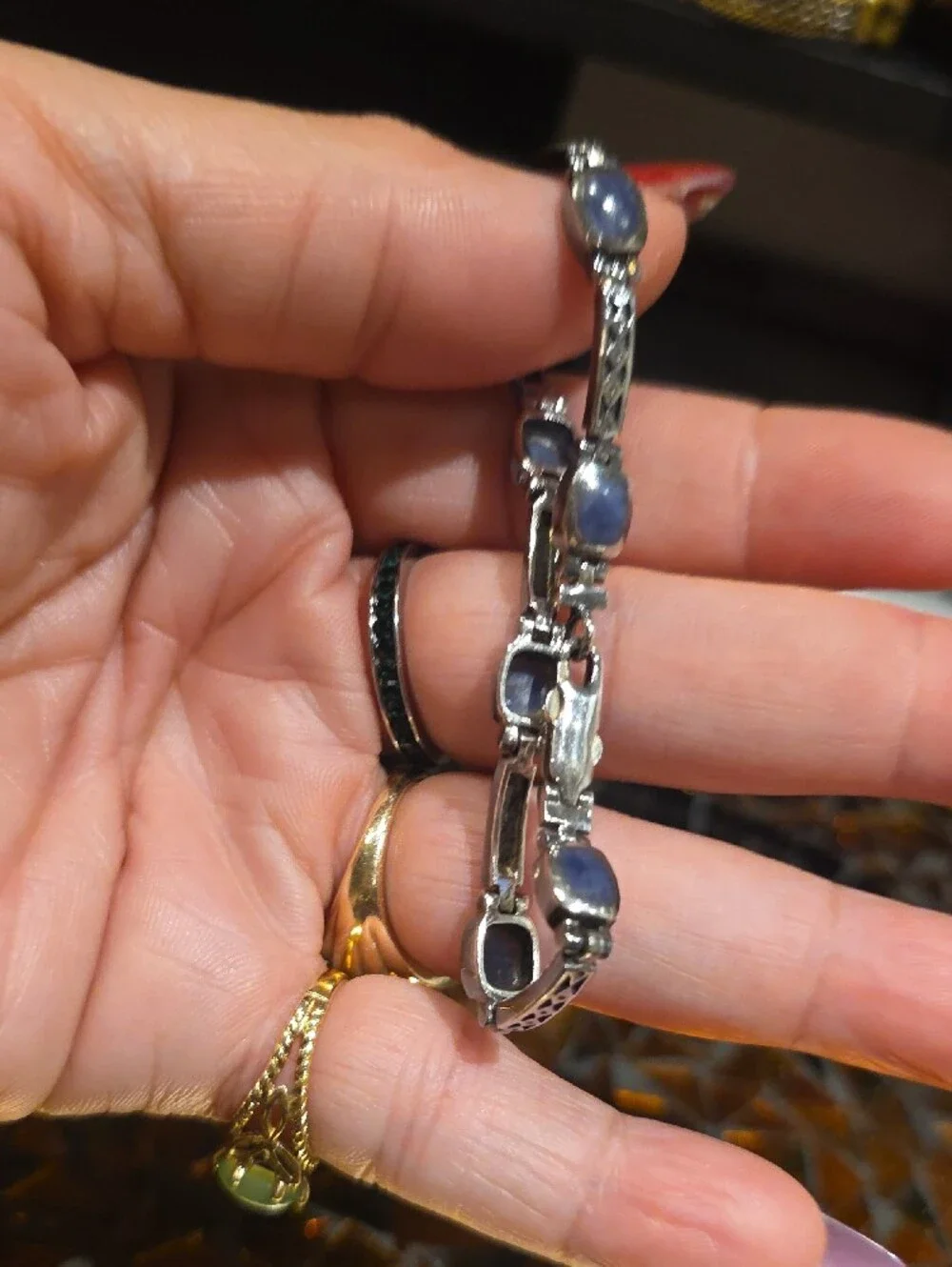 Sterling Heart-Link Bracelet in Silver